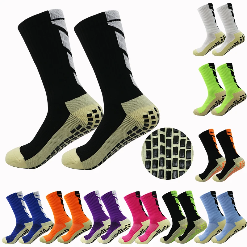 1 Pairs of Men's Training Socks Lined with Ankle Socks Fashion Multicolor Sports Non-slip Socks Football Socks with Rubber Baske