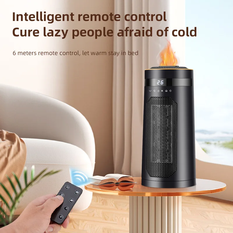 

Bedroom office household new household electric heater, energy-saving ceramic heating fan with flame effect, ETL/ce certified