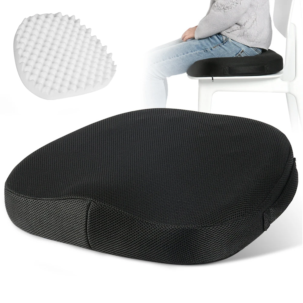 Comfortable Breathable Seat Cushion - Wave-Shaped Sponge Massage Seat Cushion to Relieve Pressure on Hips and Butt