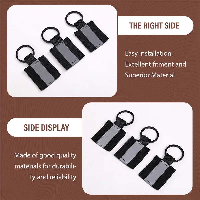 

NALFI-Backpack And Cycling Double-Sided Reflective Pendants, High-Visibility Keychain Safety Accessories