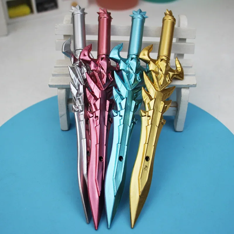 12Pcs Wholesale Creative Sword Retro Weapon Modeling Gender-neutral Pen, Cute Stationery Student Office Signature Pen