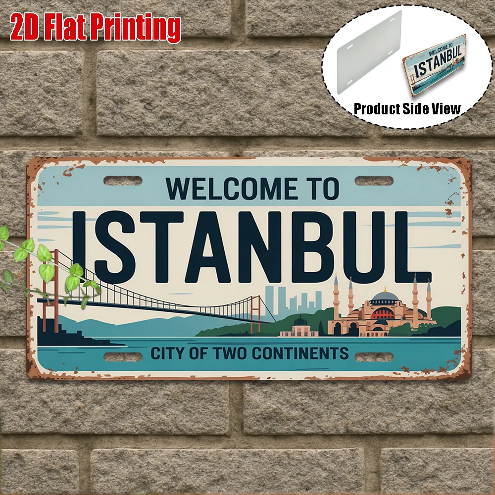 2D Flat1pc,Vintage Metal Sign,Only for Decoration,Outdoor Wall Art (11.8