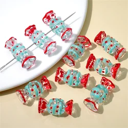 CH24 Cute Colored Candy Hand-painted Oil Drop Hair Ornaments Bracelet Hair String Beads DIY Accessories Handmade Materials