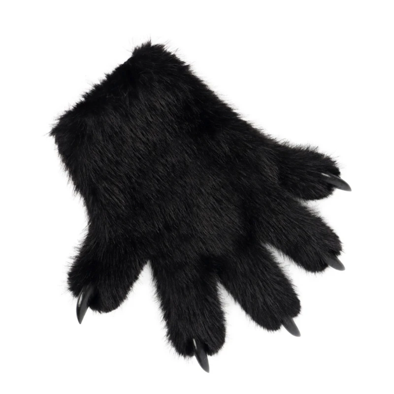 Winter Warm Cats Paws Gloves Anime Costume Cosplay Paws Hand Gloves Theme Party Handwear Animation Roleplay Handwear