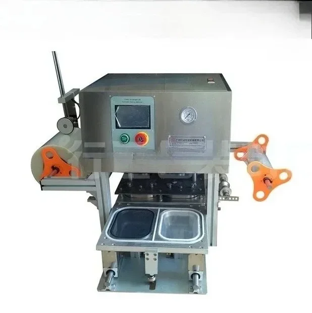 

Fully automatic, disposable lunch box, rectangular plastic square plastic round tray square box, catering food sealing machine