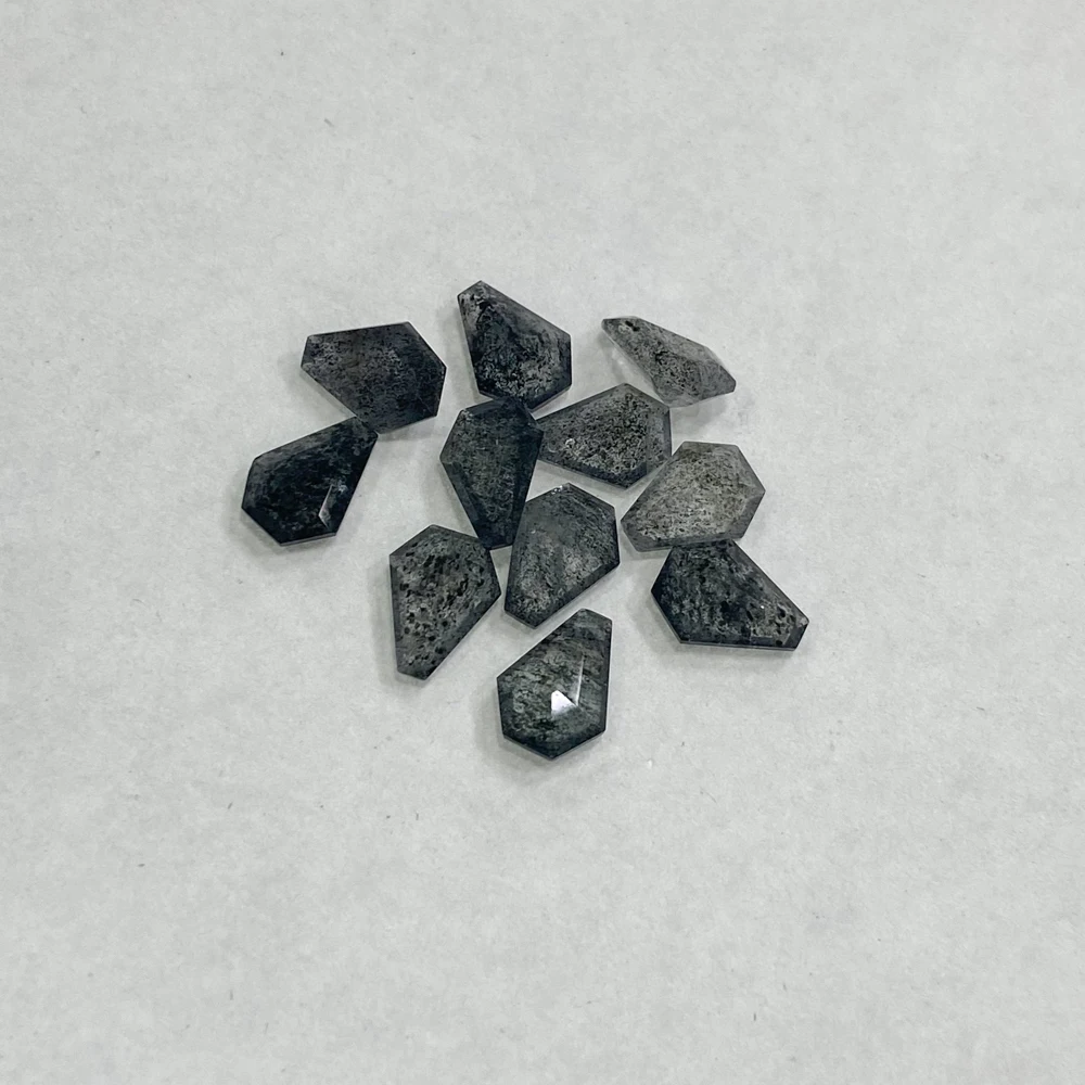 Real Natural Herkimer Diamond Loose Gemstone Crystal Quartz Kite Cut 6*9mm for Silver Gold Mounting DIY Jewelry