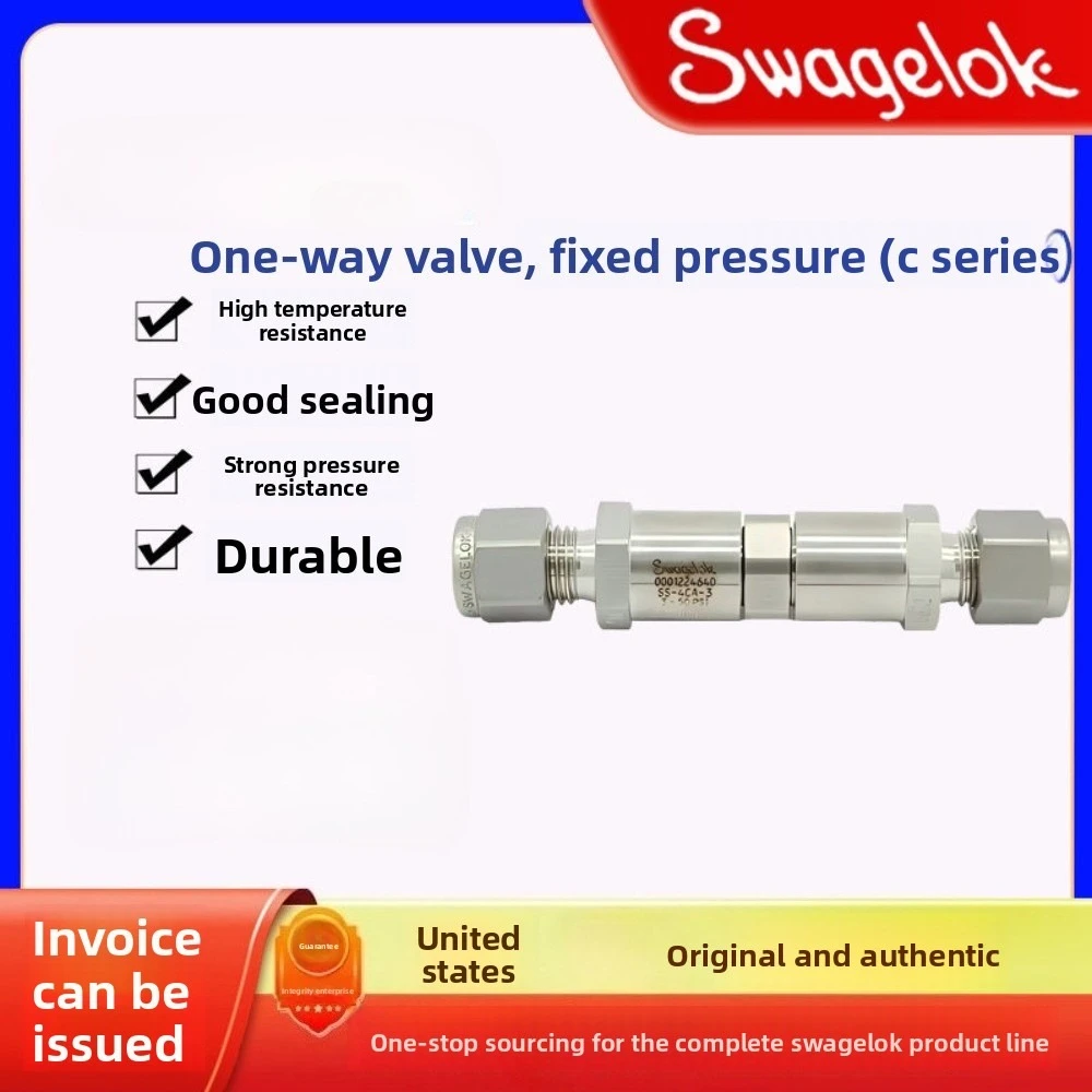 Swagelok spool adjustable check valve SS-2 4 C CA -KZ-30 1 3 1/3