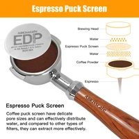 AliKisscafe Coffee Puck Screen 51mm 53.5mm 58.5mm 49.5mm 57.3mm Metal Filter 0.2mm Thickness Espresso Accessories Barista Tools 2
