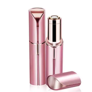 Mini epilatore elettrico portatile a forma di rossetto sicuro indolore rasoio da donna corpo viso bikini ascelle depilazione strumento di rasatura