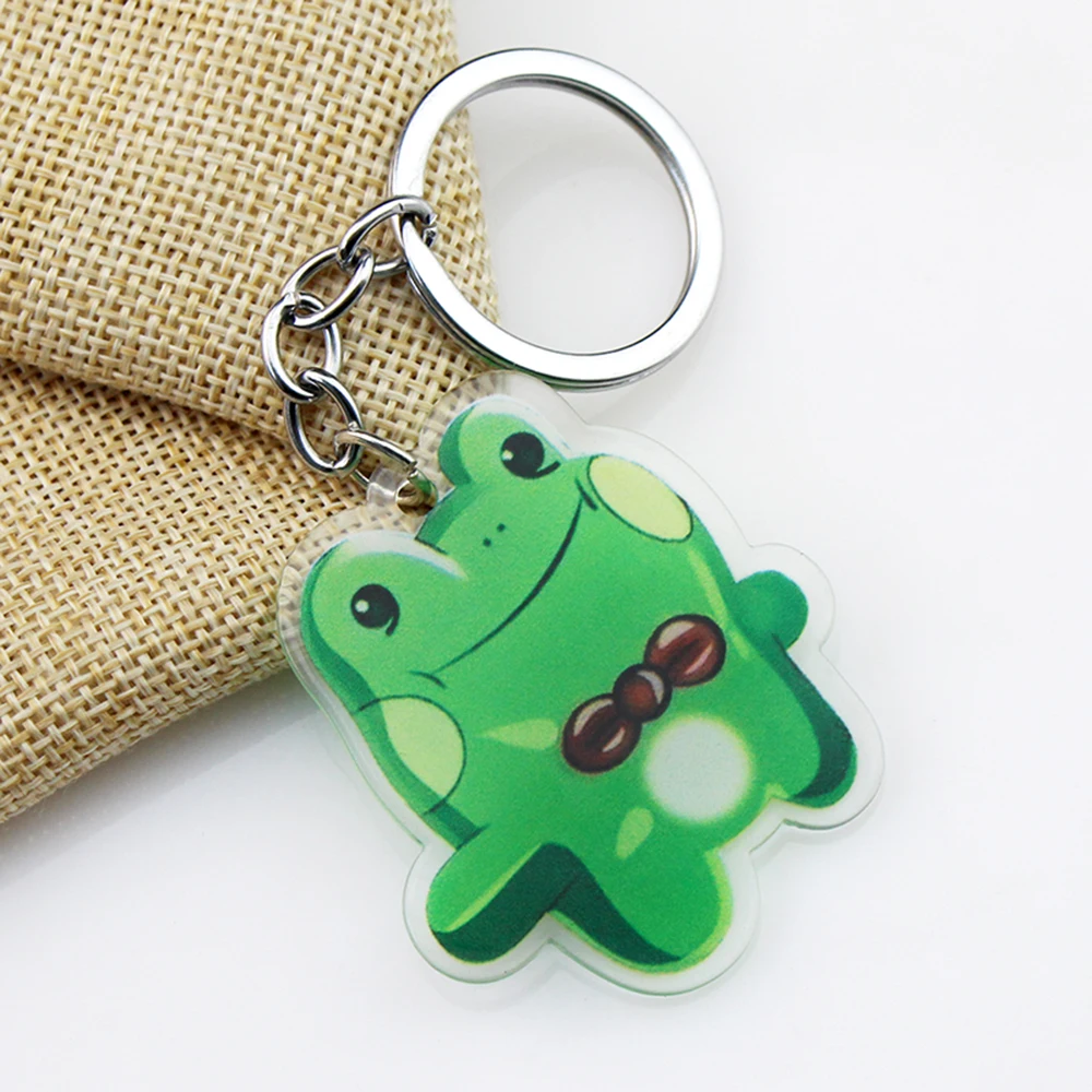 Yoonbum Frog Acrylic Keychain Korean Comic Killing Stalking Cosplay Pendant Necklace for Women Men Kids Keyring Jewelry Gift - view 4