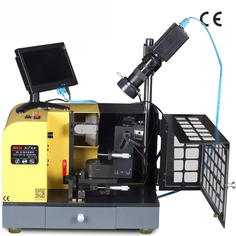 High Precision 0.8-6mm Portable Twist Drill Bit Grinder Sharpener Equipped with CBN Wheel for Industrial Tool Maintenance