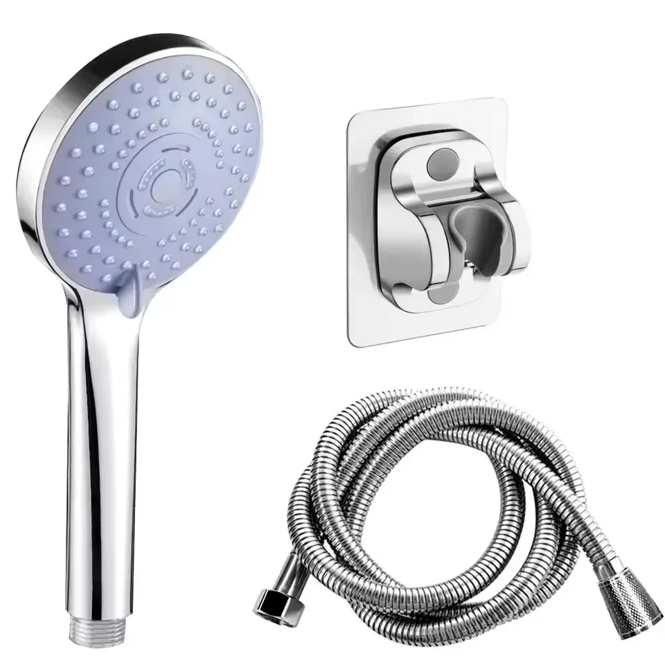 

Bathroom Pressurized Hand Shower Package Accessories Large Water Output Shower Nozzle 5 Models Adjustable Save Water Showerhead