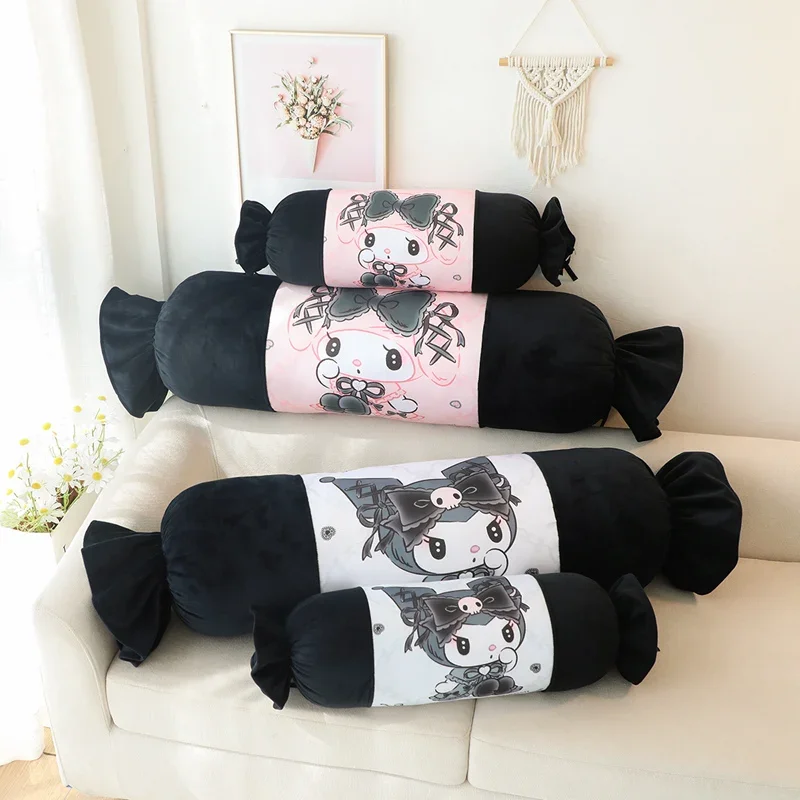 

Длинная подушка 70/120 см Kawaii Kuromi My Melody, подушка для спины, плюшевые игрушки, девчачий домашний декор для дивана-кровати, рождественские подарки для девочки