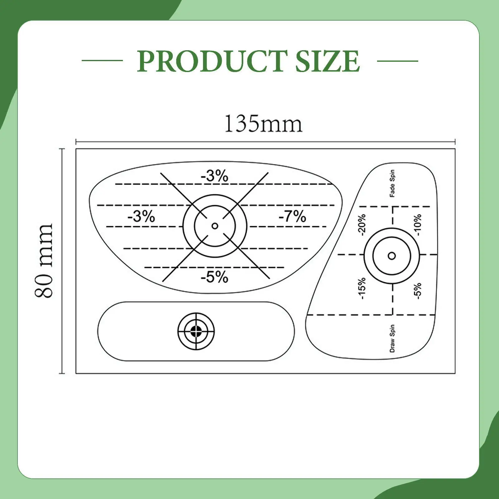 60 ملصقًا لشريط الجولف، تحليل متساق الحديد، سائق، معدات خشبية، #6