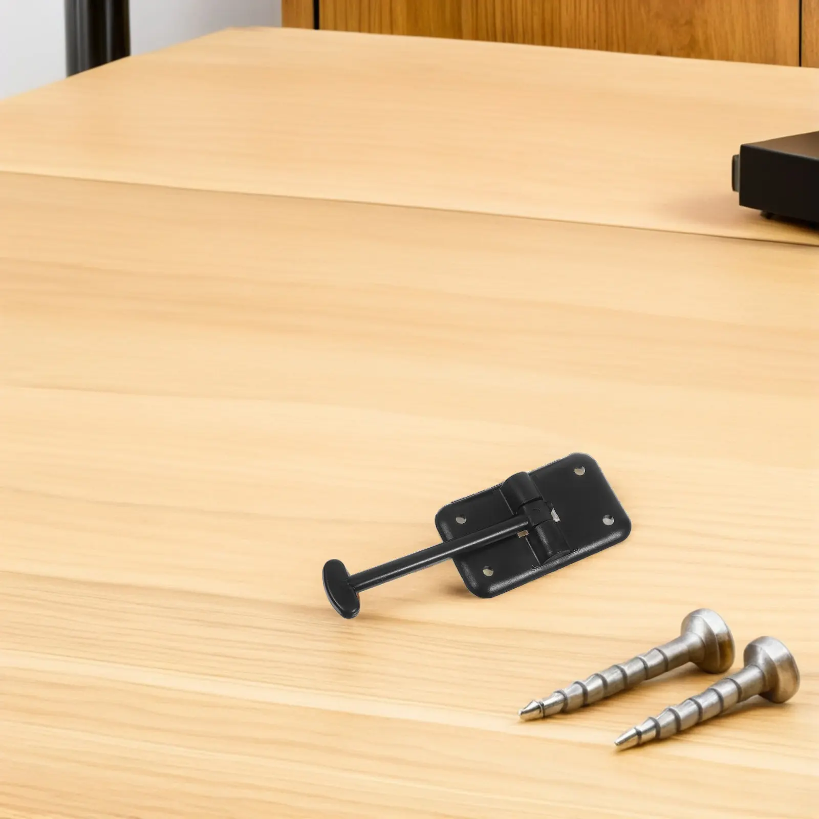 

1 Set Rv Screen Door Latch 3.5 Inch T-Style Plastic Trailer Door Catch 8 Screws Motorhome Camper Entry Gate Holder Replacement