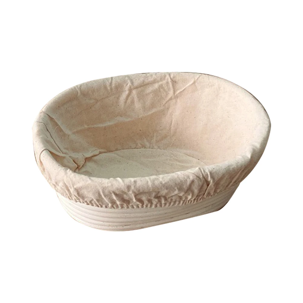 Oval Banneton Brotform Baking Supplies Bread Fermentation Baskets Portable Sourdough Banneton Bread Basket Woven Kitchen Gadgets image 4