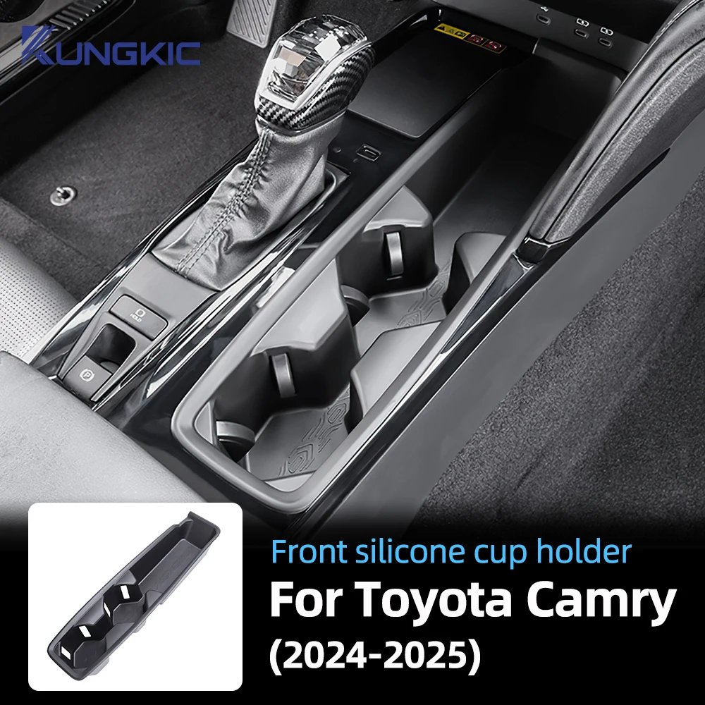 For Toyota Camry 2024 2025 2026 LE/SE Camry XV80 Car Silicon Central Control Panel Cup Stand Cup Holder Interior Accessories