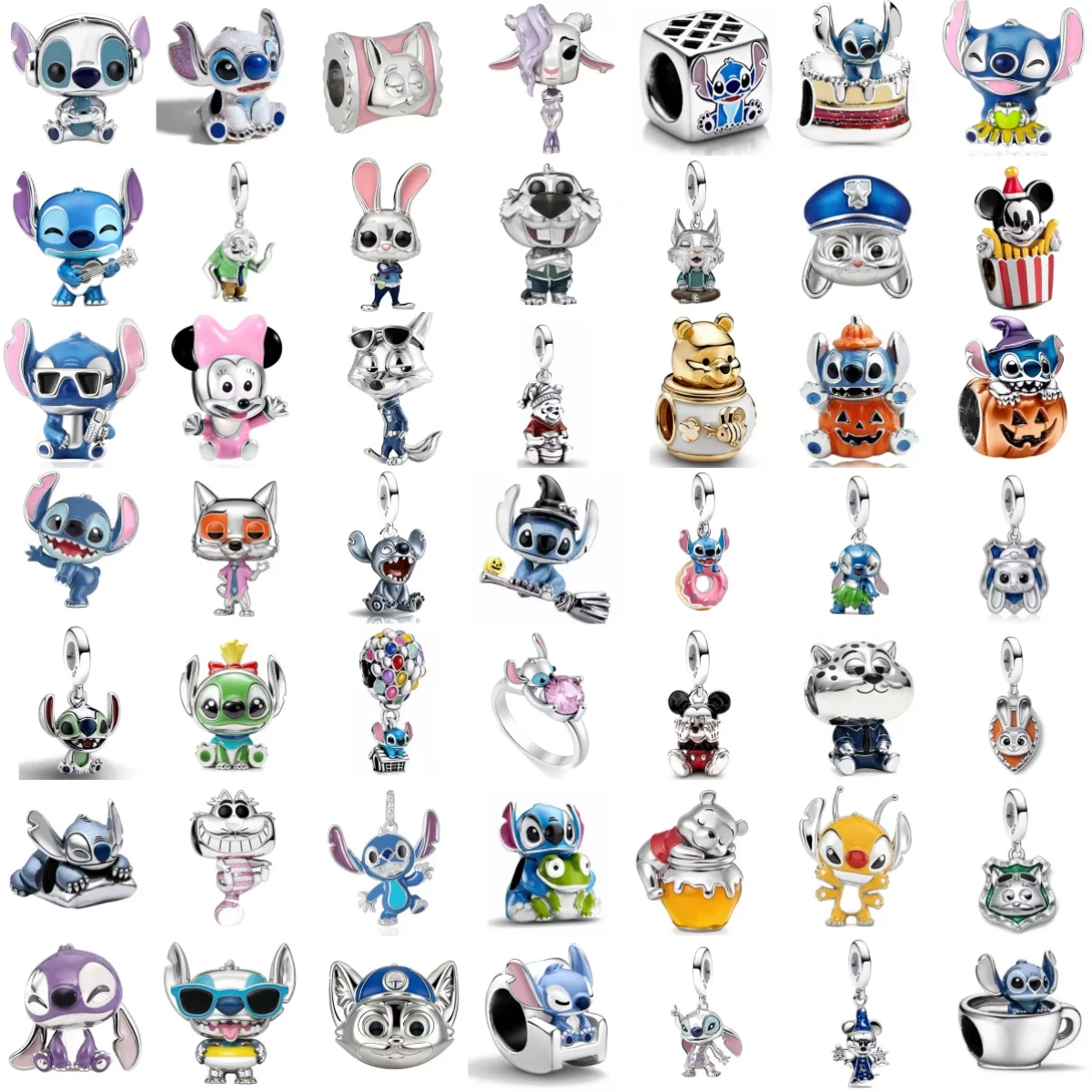 

Новый кулон из серебра 925 пробы: медведь, коза, мышь, собака с гитарой, подходит для оригинальных браслетов DIY, изысканные украшения для создания комплектов.