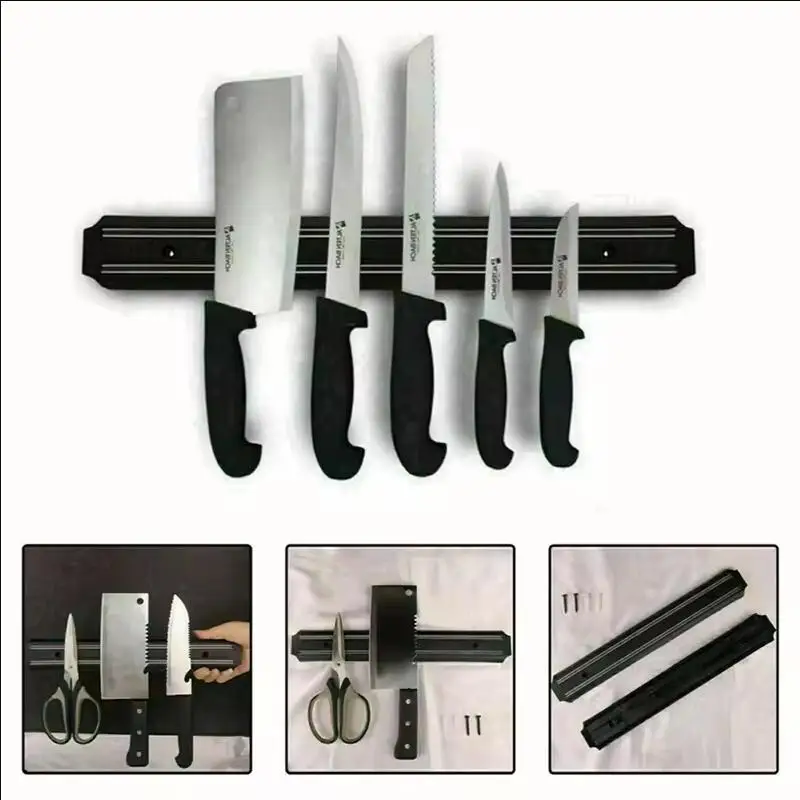 Magnetic Knife Holder Strip Wall Mount Block Storage Holder Strong Magnetic knife stand Strip Kitchen Accessories Organizer