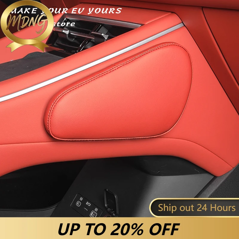 New For BYD TANG L EV/DM Sealion 8 2025 2026 Car Leather Knee Pad Auto Pillow Long Distance Driving Leg Pad Support Accessories