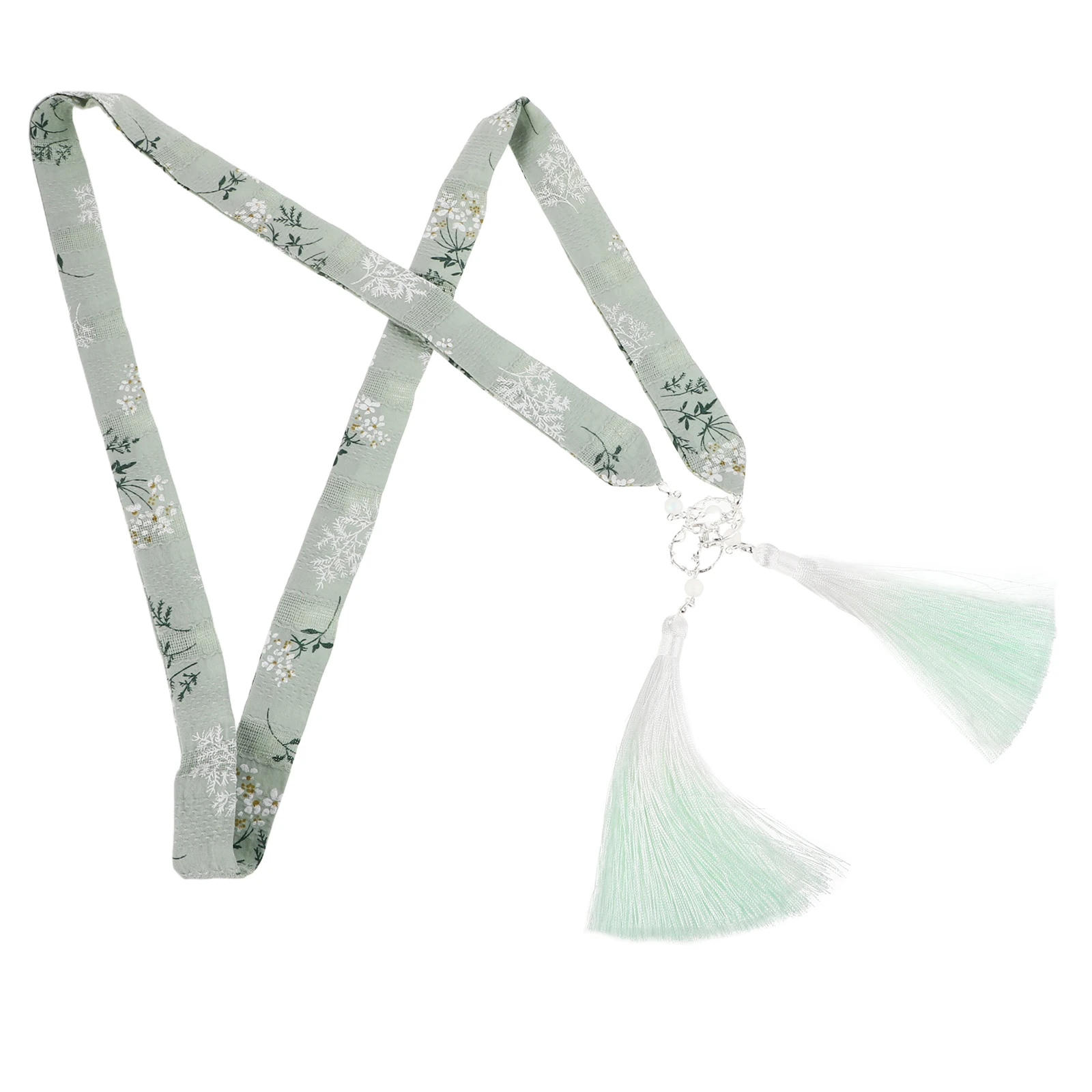 

Hanfu Hair Ribbon Artificial Silk Gradient Tassel Vintage Style Chinese Hair Accessories for Cosplay Traditional Wear Daily Use