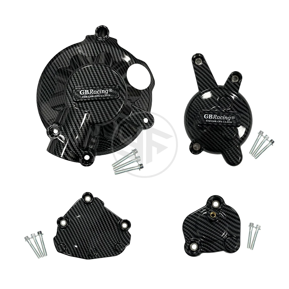 YZF-R1 Motorcycle Accessories For YAMAHA YZF-R1 2007 2008 GB Racing Secondary Engine Protection R1 Carbon Fiber Texture Cover