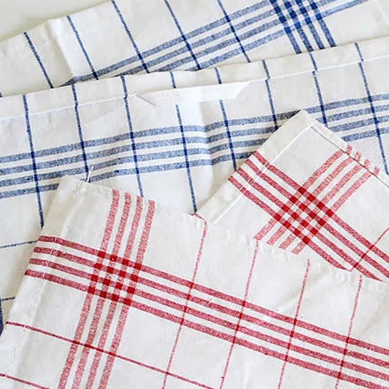 Creative Napkin Classic Plaid Rectangular Cotton And Linen Fabric Home Kitchen Fabric Napkin Placemat Tea Towel Home Supplies