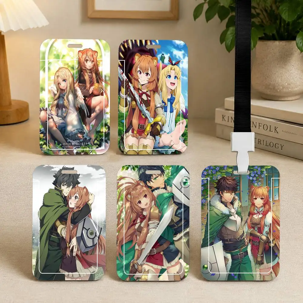 A-the Rising Of The Shield Hero Card Holder Cardcase Bus Subway Work Permit Student Lanyard Neck Straps Badge Holder Door Card