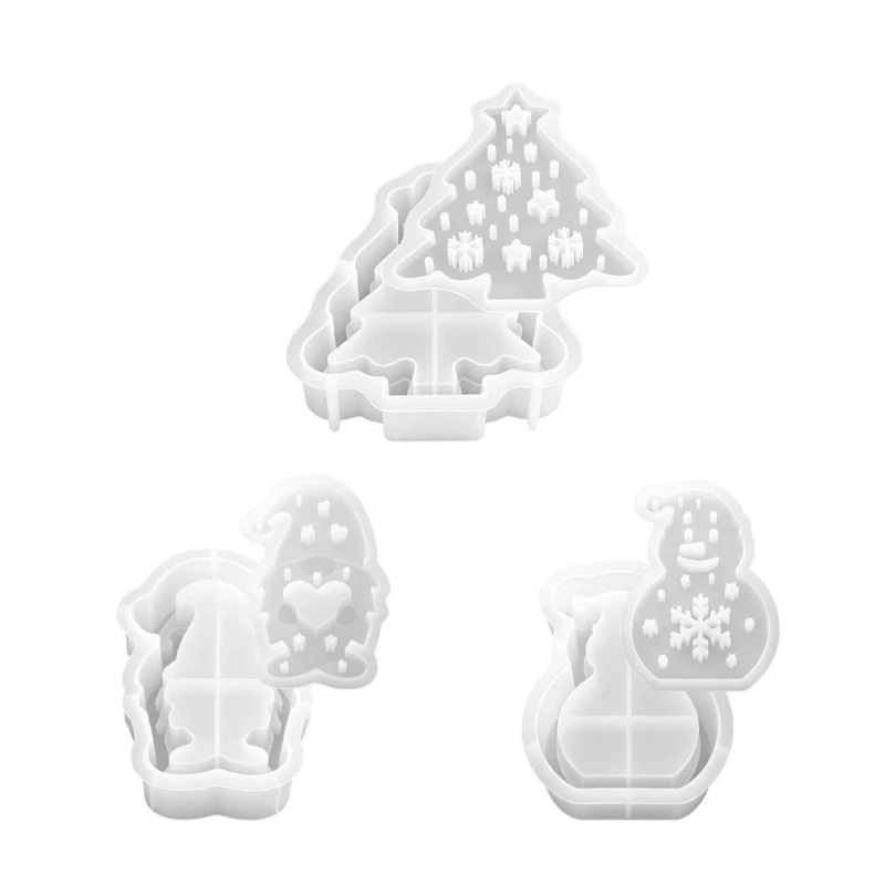 Weihnachtskerzen-Silikon-Herstellungswerkzeug für Kerzenharzguss, Festival-Geschenk 3XUF – Detail 1