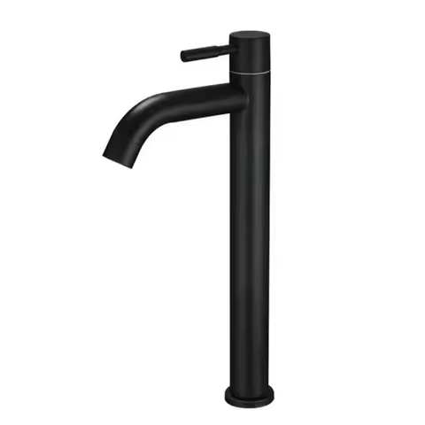 Bathroom Faucets 304 Stainless Steel Single Cold Water Sink Tap Deck Mounted Basin Faucets Bathroom Accessories Black