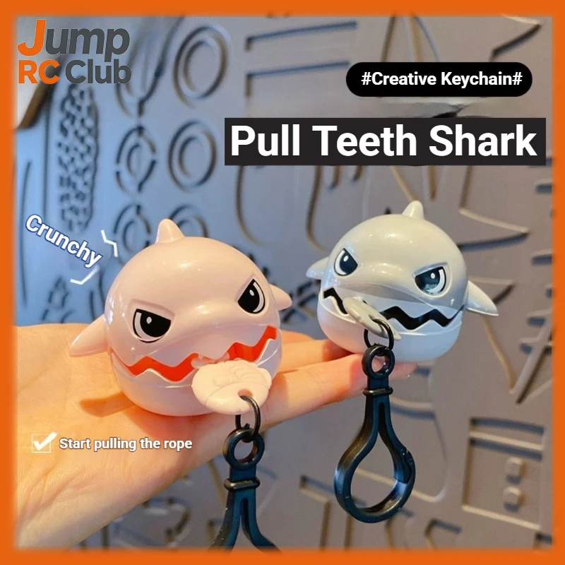 

Брелок-антистресс «Акула» с вытягивающимся шнурком, милая игрушка-акула, креативный кулон в виде большой рыбы, которая ест маленькую рыбку, брелок для сумки, подарок