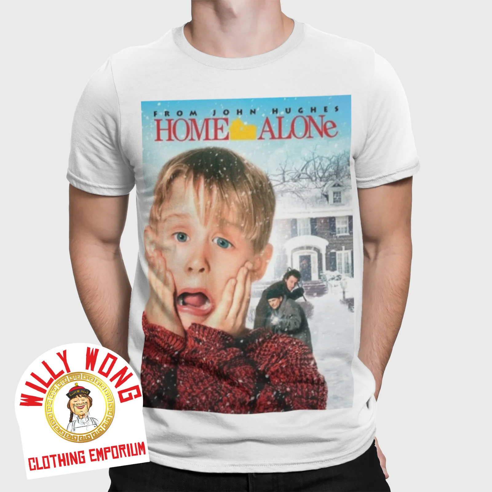 HOME ALONE T-SHIRT KEVIN CLASSIC TV MOVIE RETRO VINTAGE KIDS CHILDREN XMAS TEE