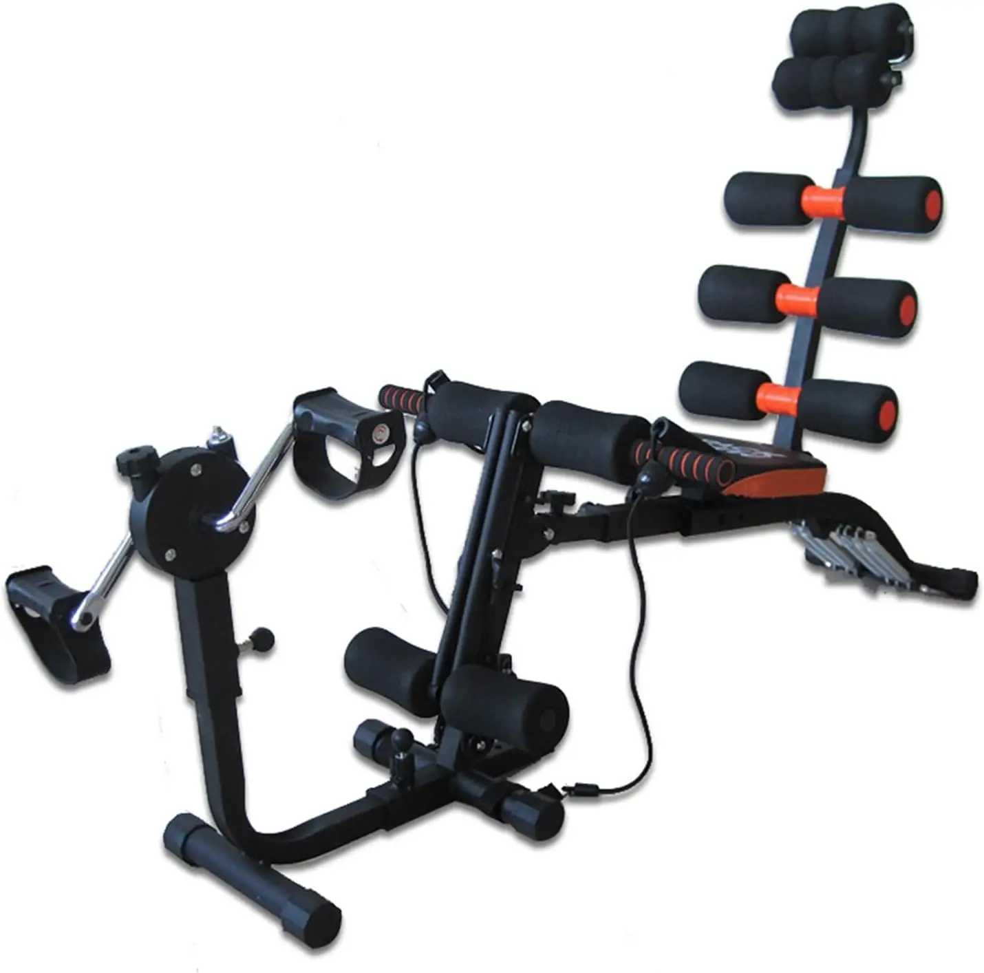 Banco de entrenamiento, banco de pesas ajustable, máquina central AB, máquina trituradora Ab ajustable multifuncional 6 en 1 para trabajo de cuerpo total