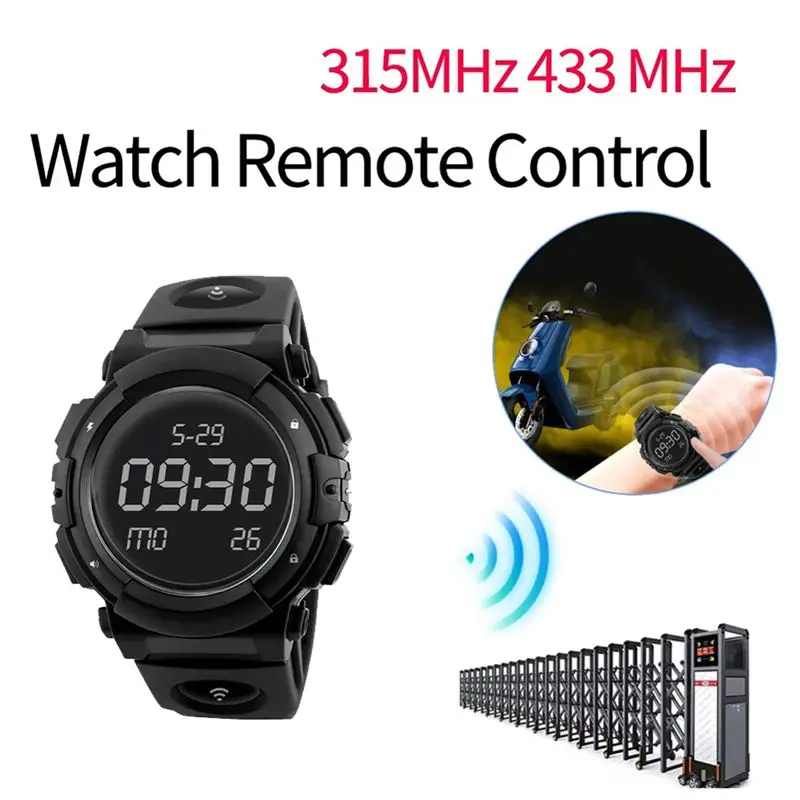 ABKN 3X Smart Watch Clone Remote Control 315MHz 433 MHz Key Duplicator with Cloning Key for Electric/ Access Control