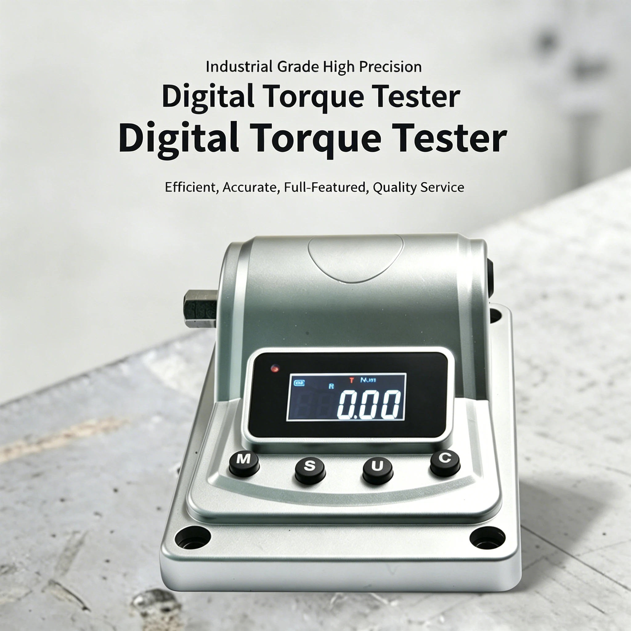 0.02-400Nm Digital Torque Meter 1% Accuracy Alloy Multi-Functional Electric Tester Gauge Force Measurement Torque Evaluation