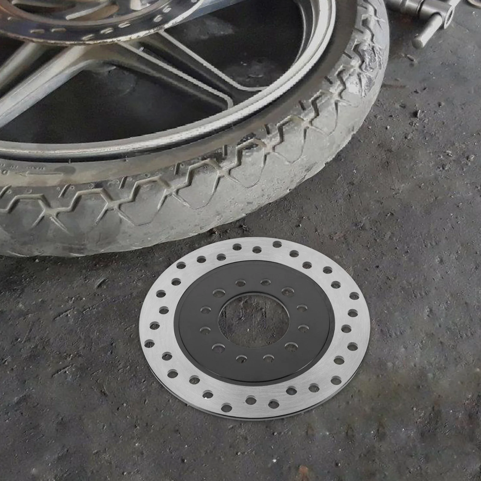 ملحق قرص الفرامل يناسب 50Cc 70Cc 90Cc 110Cc 125Cc سكوتر دراجة نارية مكبح قرصي موثوقية طويلة الأمد كبح مستقر #1