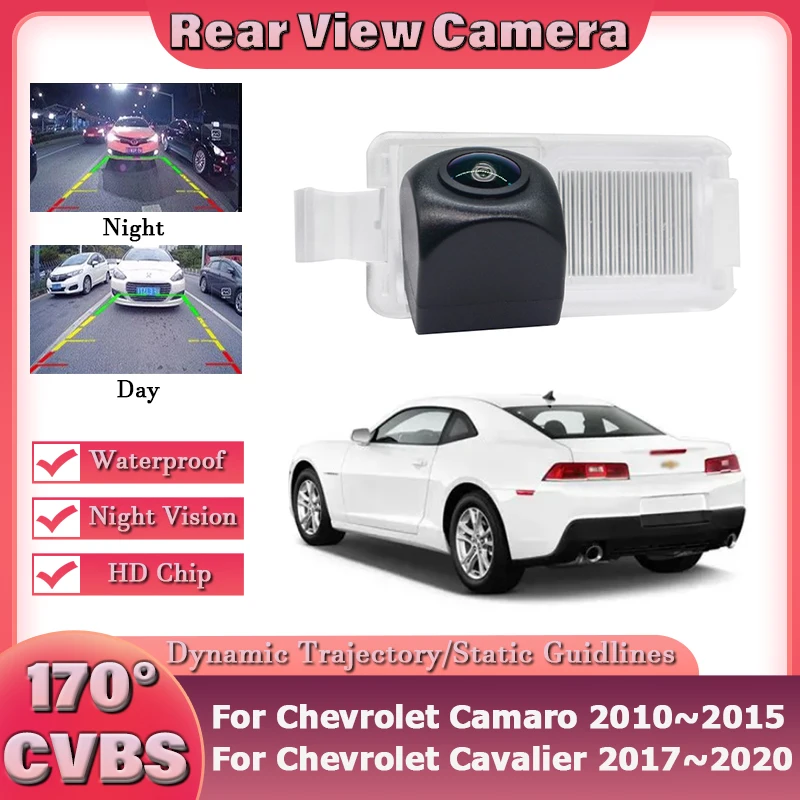 HD 1080x720 Fisheye Rear View Camera For Chevrolet Camaro 2010~2015 Cavalier 2017~2020 Car Vehicle Reverse Parking Accessories