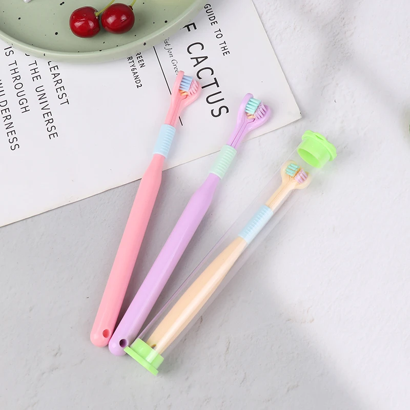 Three Sided Toothbrush Soft Bristle Tooth Brush Ultra Fine Soft Toothbrush Oral Care Safety Teeth Brush Oral Health Cleaner