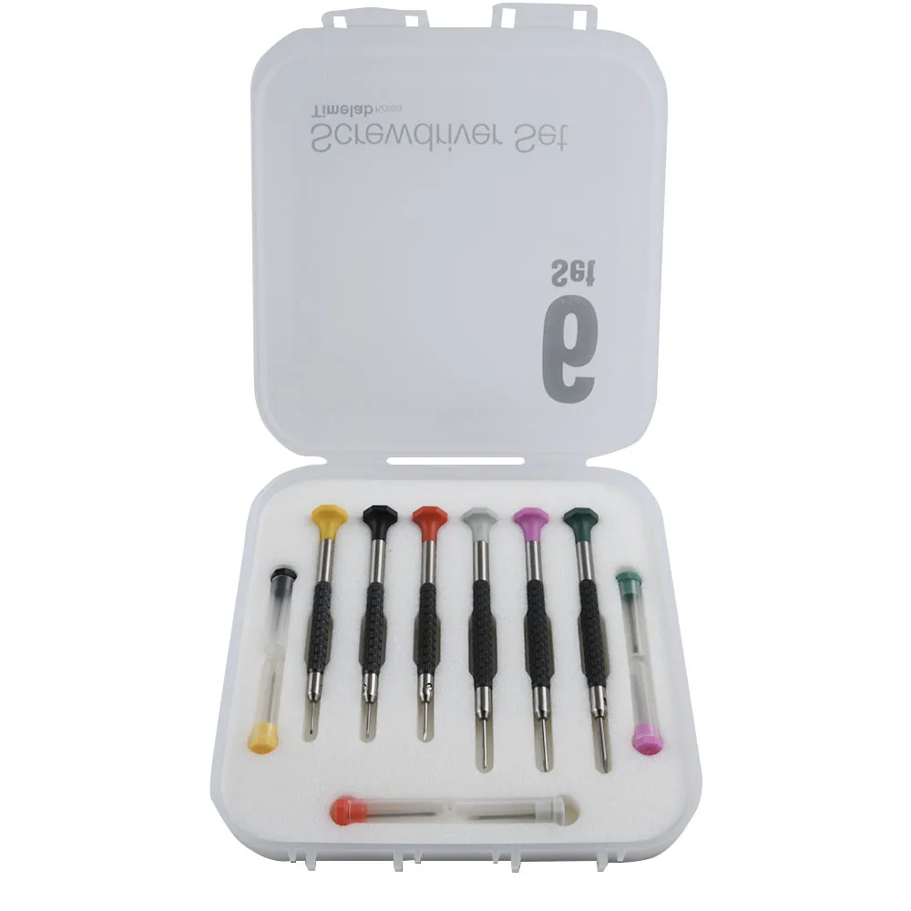6PCS set, Korean watch repair screwdriver, screw in, open the cover, repair the movement