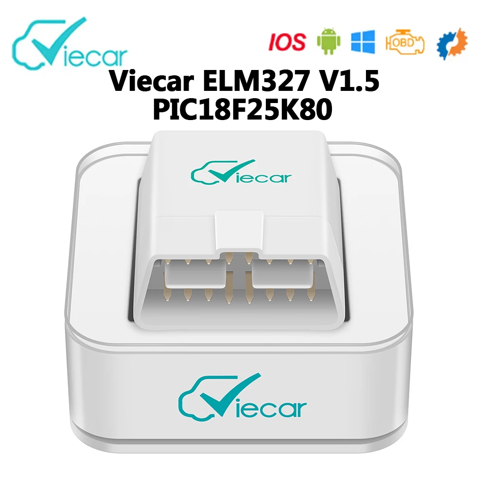 

Viecar ELM327 V1.5 Bluetooth 4.0 PIC18F25K80 для Android IOS Code Reader OBD2 OBD 2 OBDII Автомобильный диагностический сканер Tool