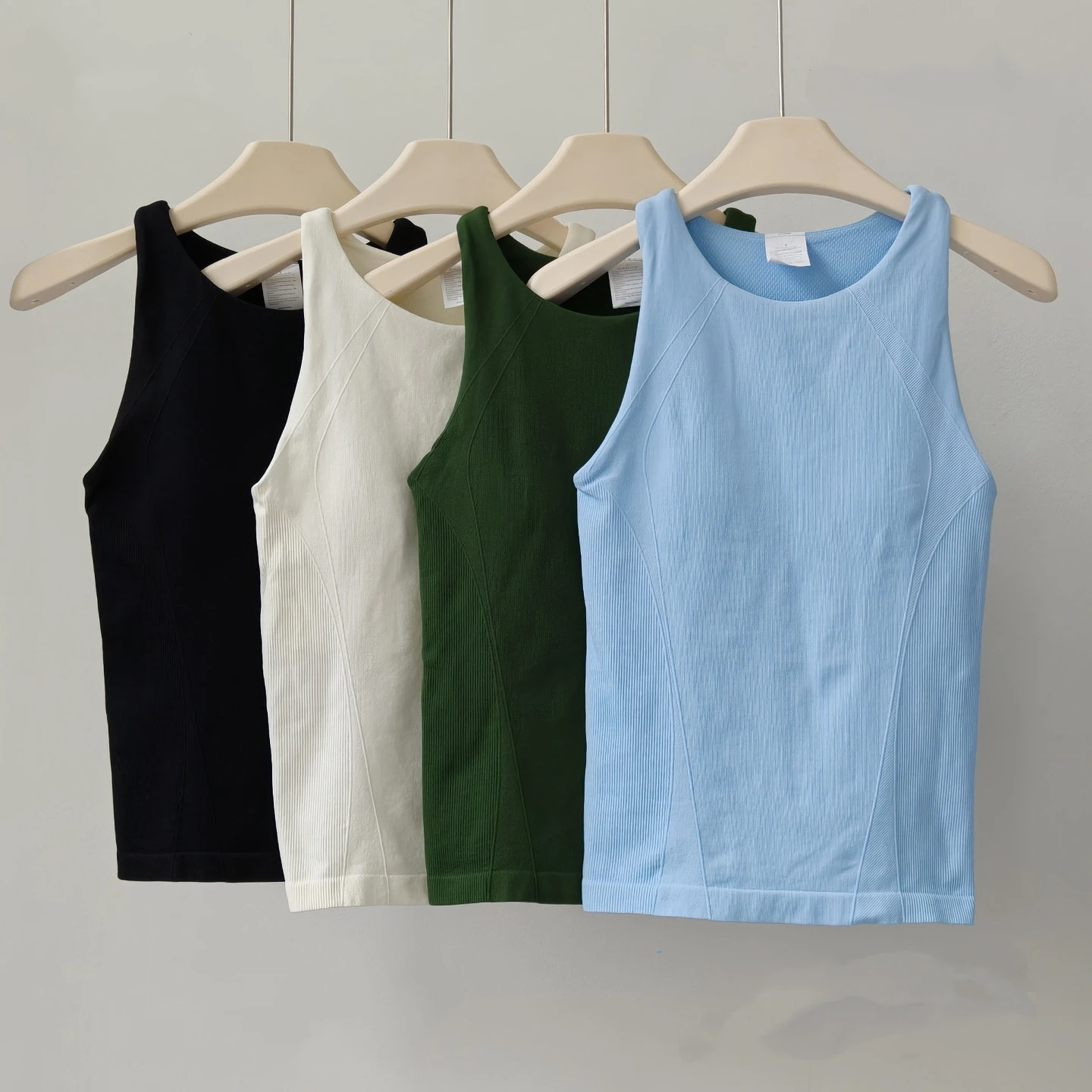 Stoßdämpfende Laufweste für Damen, All-in-One I-förmige Weste mit Brustpolster, Yoga-Weste, atmungsaktive Pilates- und Fitnessbekleidung, Sport-BHs, Oberteile. – Detail 2