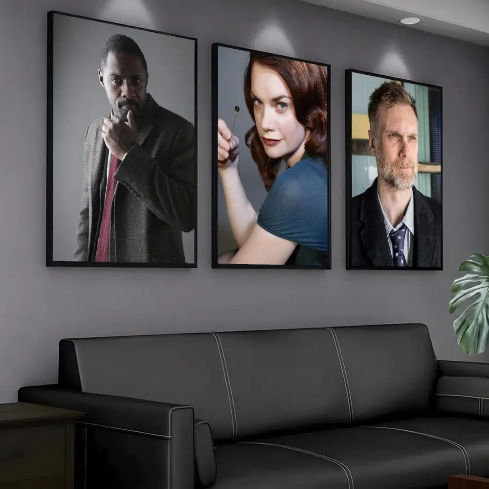 tv series L-Luther-R Painting Calligraphy Artwork for Home Bedroom Office Wall Decoration Gift