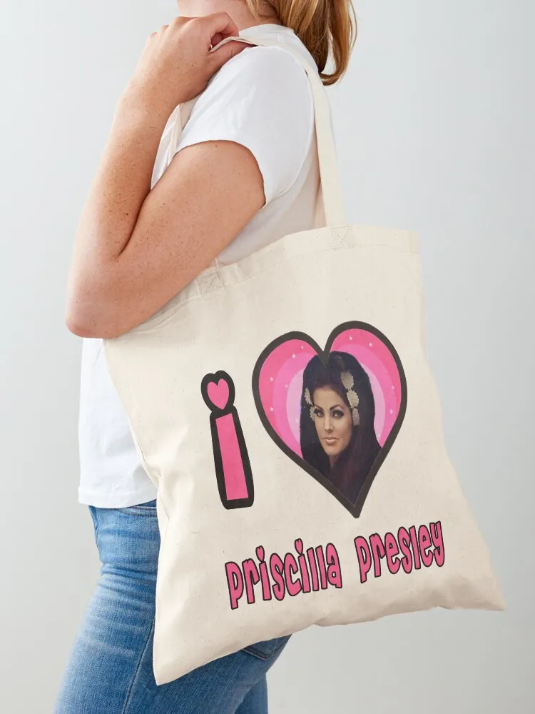 priscilla presley Tote Bag Gift bag tote bag woman free delivery bags canvas tote