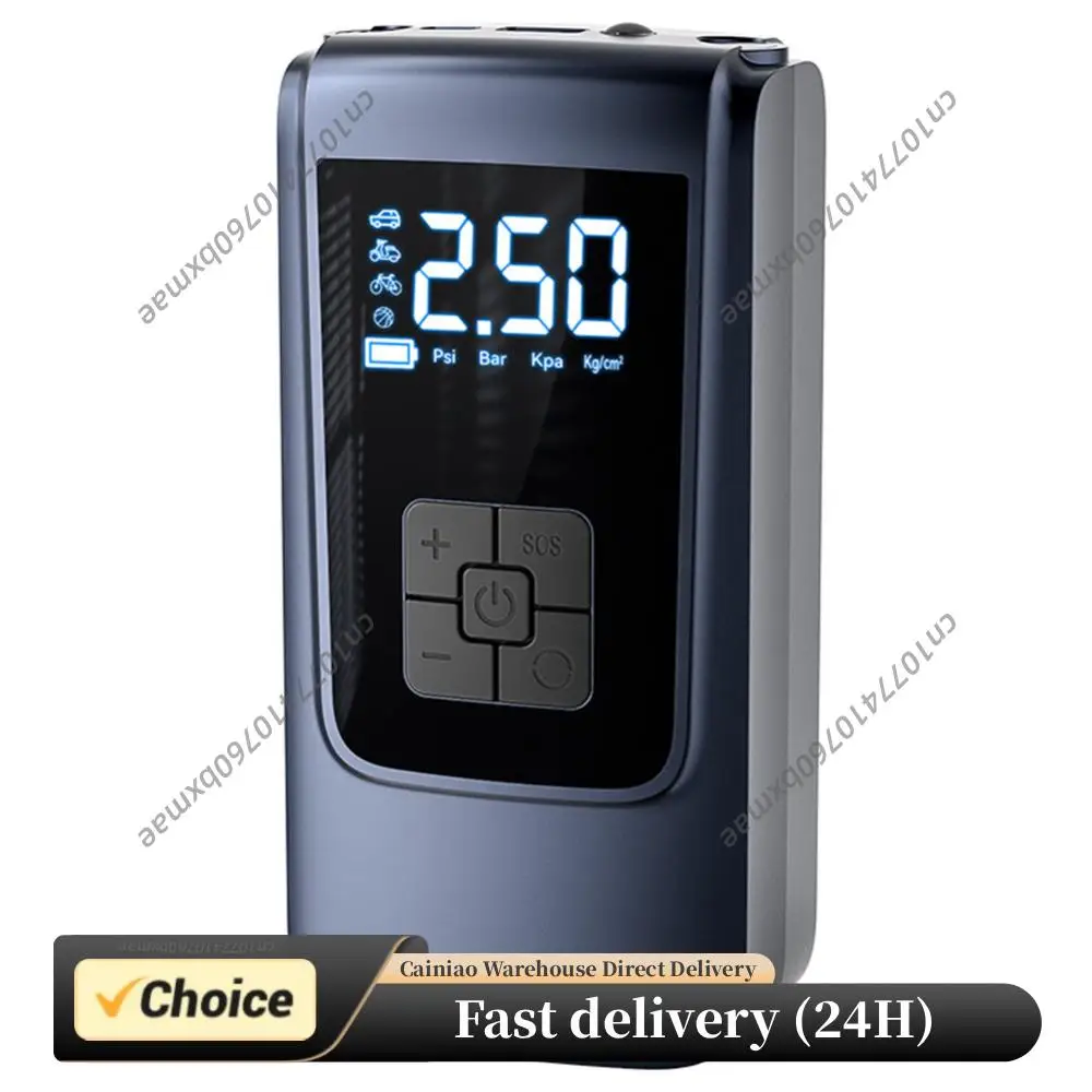 

7.4/12V Car Tire Inflator LED Light Smart Air Compressor Mini Tire Pump Electric Inflator Pump for Vehicle Truck Motorbike Balls