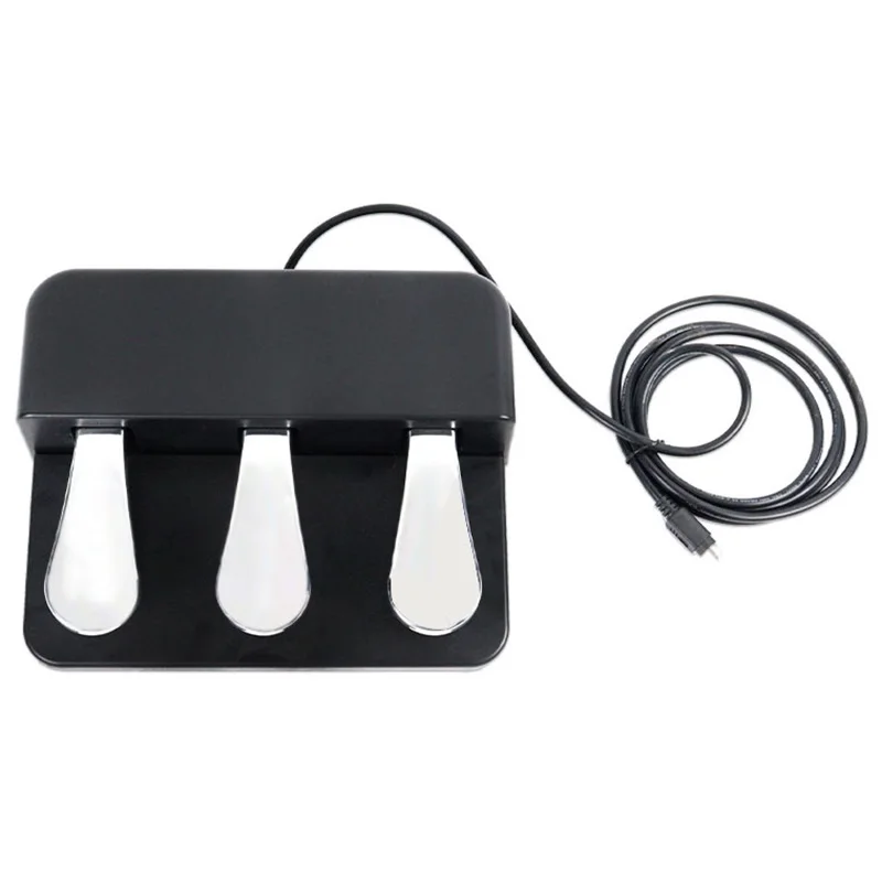 Piano Keyboard Sustain Three Pedal Damper Pedal For Roland Korg Electric Piano Electronic Organ Synthesizer Musical Instrument