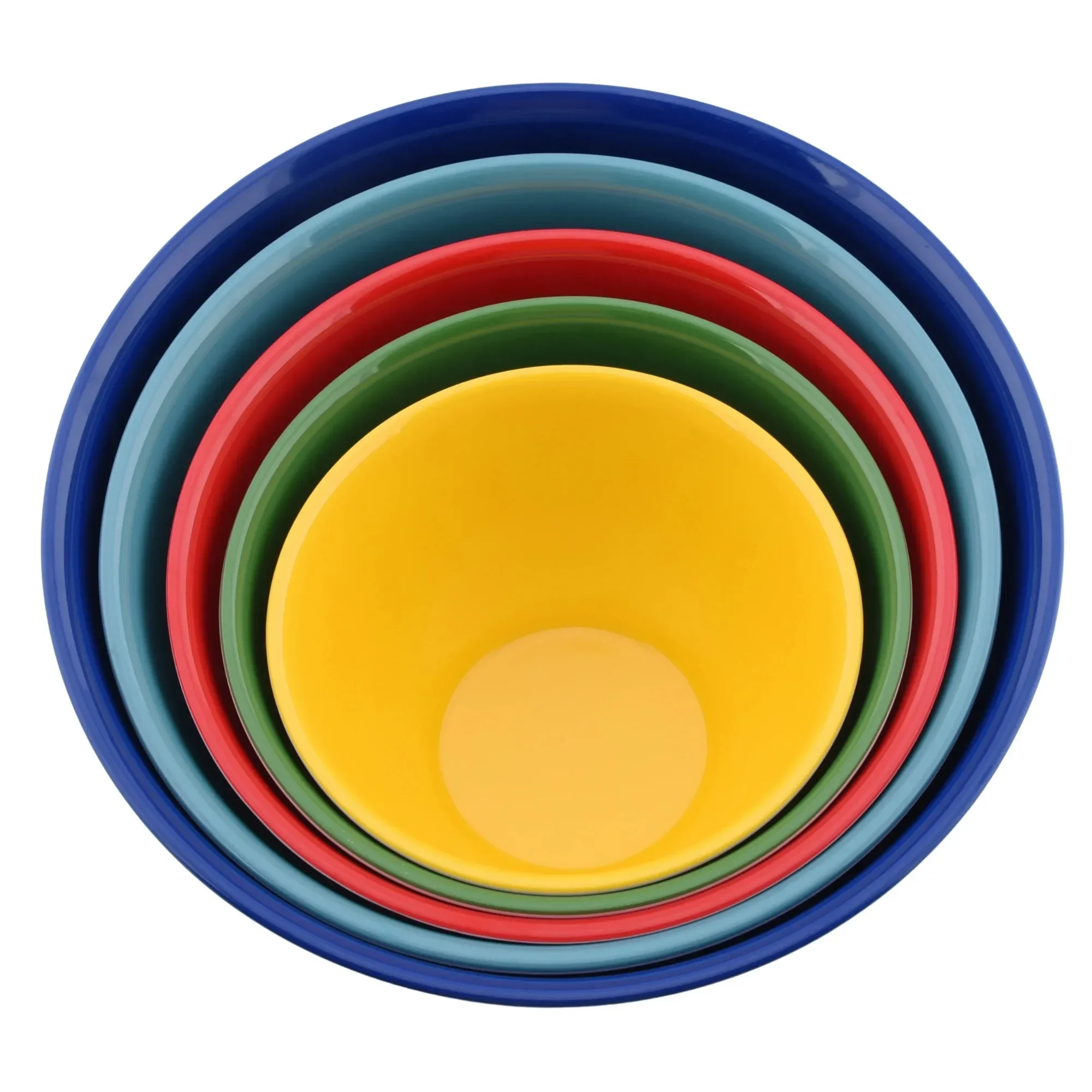 Melamine Mixing Bowl Set 10 Piece Spring Bouquet, Nesting Mixing Bowls with Lids, Durable Kitchen Prep & Serving Bowls