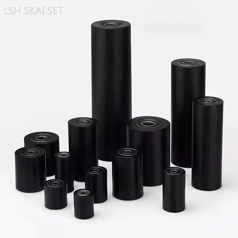 

1Pc Mute POM Bearing Pulley Wear-resistant Waterproof Roller Cylinder Biaxial Guide Wheel Hardware Tools Rubber Wheel