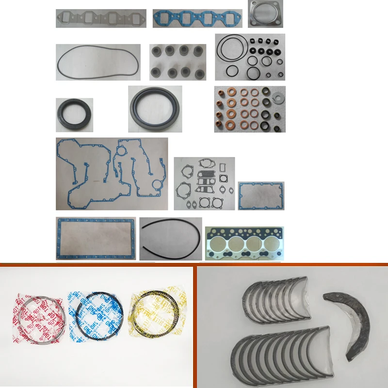 4d95 engine complete overhaul full gasket set kit main crankshaft connecting bearing piston ring  kit for Komatsu  excavator