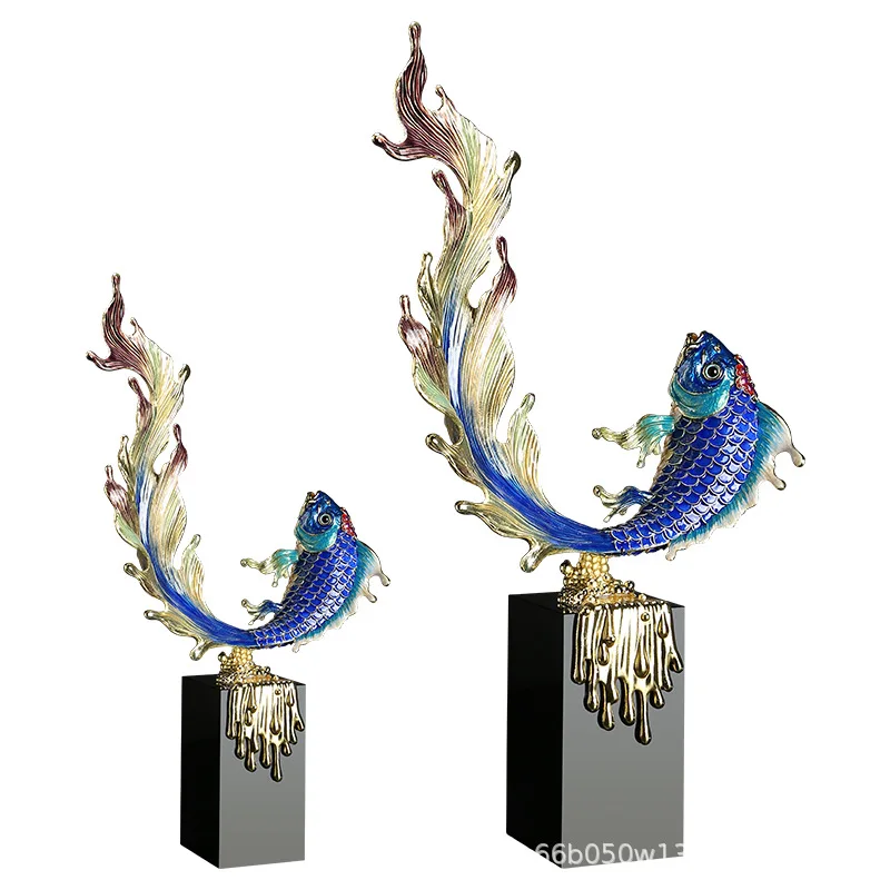 El color es más que un pato para regalar todos los años, adornos de peces, joyas para el hogar de peces dorados, joyería de entrada para gabinete de vino para sala de estar
