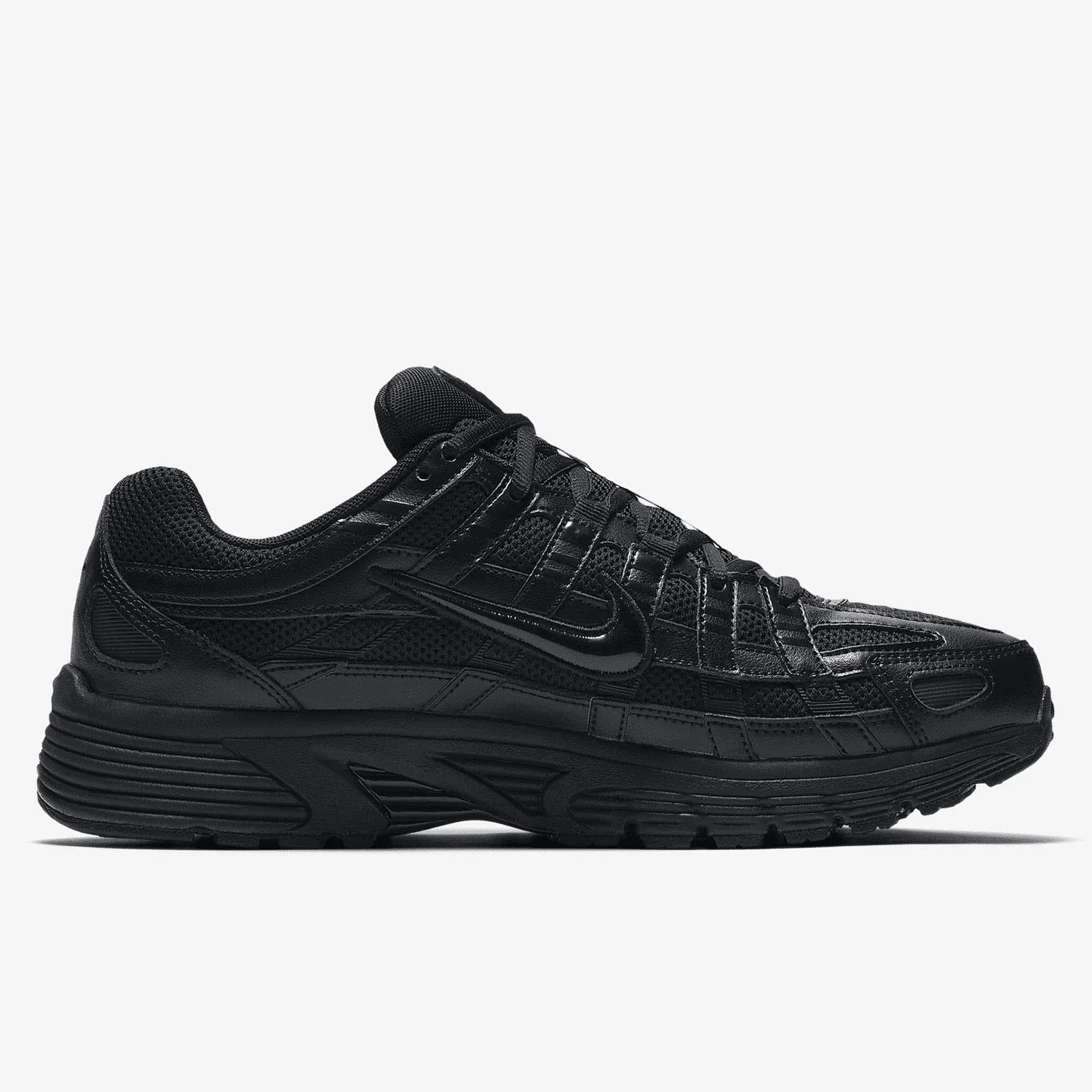 Nike P-6000 حذاء جري كاجوال مريح مانع للانزلاق ومقاوم للاهتراء وجيد التهوية للرجال والنساء باللون الأسود CD6404-002
